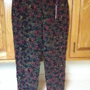 NWT Gloria Vanderbilt Amanda printed jeans size 16 SHORT - NEW